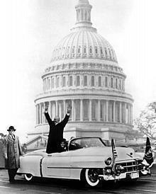 1953 Cadillac Eldorado with President Eisenhower.